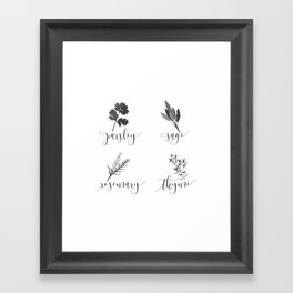 Parsley, Sage, Rosemary and Thyme Framed Art Print