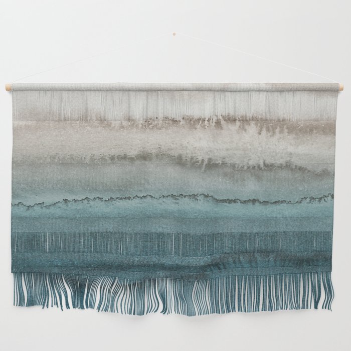 WITHIN THE TIDES - CRASHING WAVES TEAL Wall Hanging