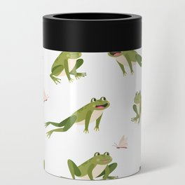 Frogs Pattern Can Cooler