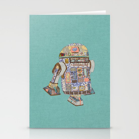 R2D2 Crashed Into A Flower Shop Stationery Cards