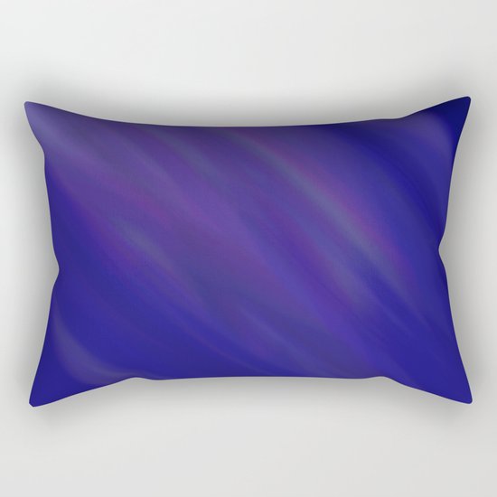 Finding Peace - Abstract, smooth, silky blue painting, peaceful, relaxing, modern art Rectangular Pillow