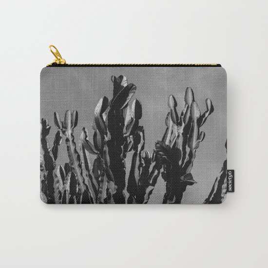 Monochrome Cactus Sky Carry-All Pouch