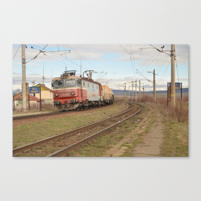 Freight Train Canvas Print