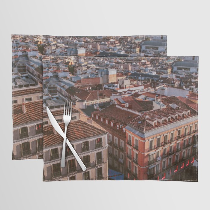 Spain Photography - Madrid Seen From Above Placemat