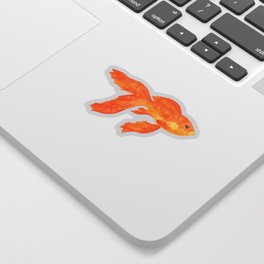 Fancy Orange Goldfish Sticker