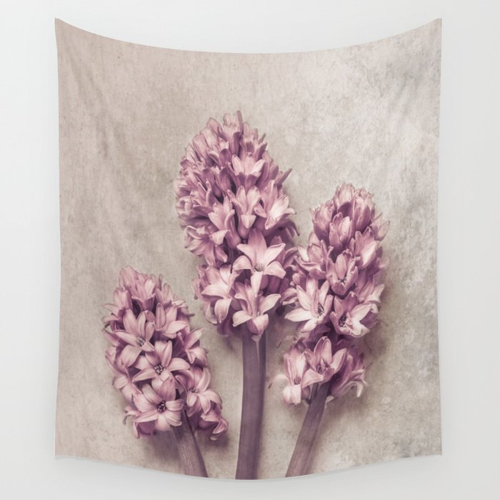 Lovely pink Hyacinths Wall Tapestry