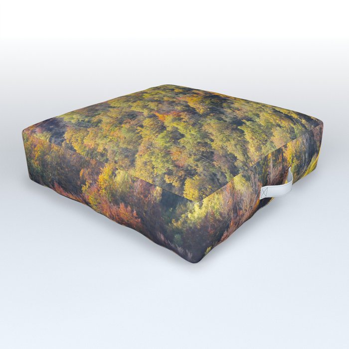 Forest in autumn Outdoor Floor Cushion