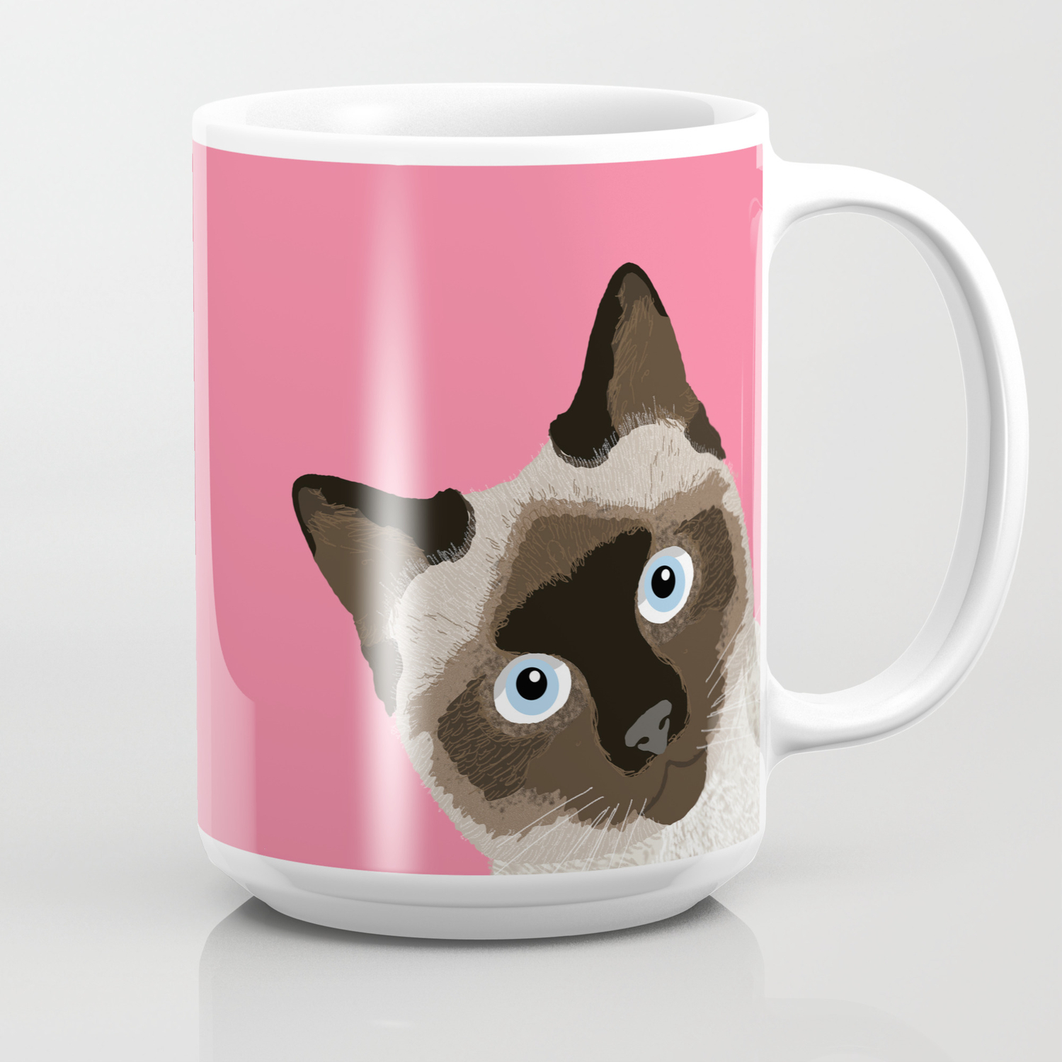 Cute Playful Siamese Cat Lover Gift Kitty Stainless Steel Travel Mug
