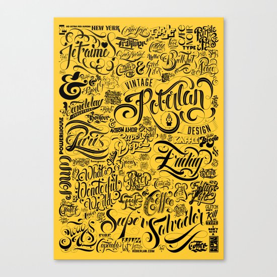 Typoster Canvas Print