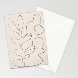 Abstract Line II Stationery Card