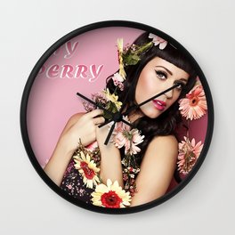 Perry Katy Flowers    Wall Clock