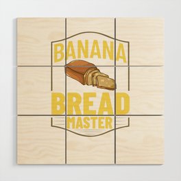 Banana Bread Recipe Chocolate Chip Nuts Vegan Wood Wall Art