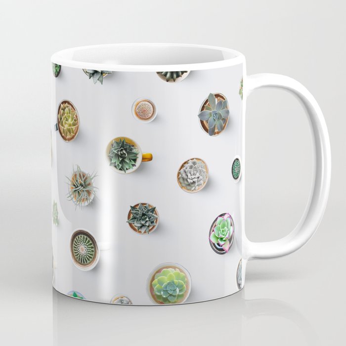 Coffee time. Cactus and succulents pattern Coffee Mug