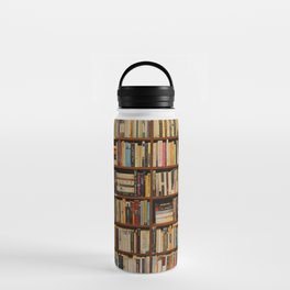 Bookshelf Books Library Bookworm Reading Water Bottle