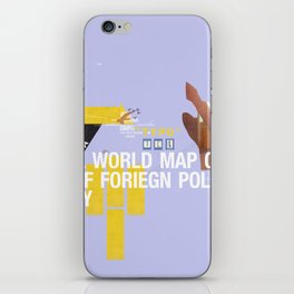 A World Map of Foreign Policy (book jacket cover) iPhone Skin