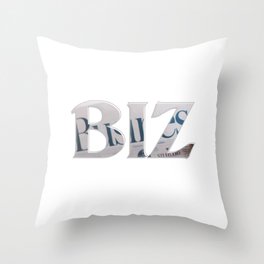 BIZ Throw Pillow