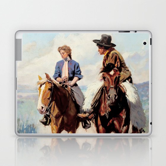 “Prairie Courtship” by W Herbert Dunton Laptop & iPad Skin