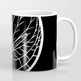 Anturium Black Line Art Flower Coffee Mug
