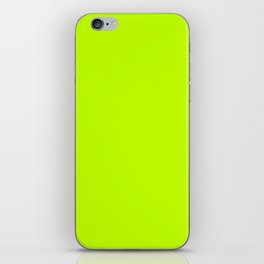 BITTER LIME COLOR. Vibrant Green solid color iPhone Skin