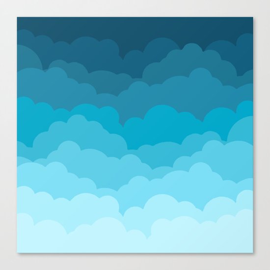 Gradient Clouds Canvas Print