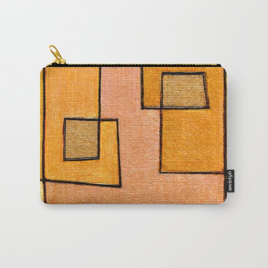 Protoglifo 04 'yellow hugging pink' Carry-All Pouch