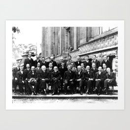 Solvay Conferences Remastered And Restored Art Print