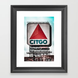 Boston Citgo Sign Framed Art Print