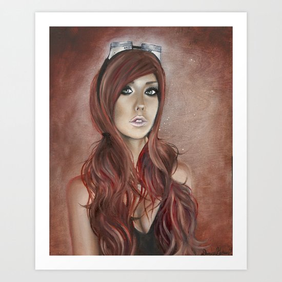 Vivian - Steam Girl Art Print