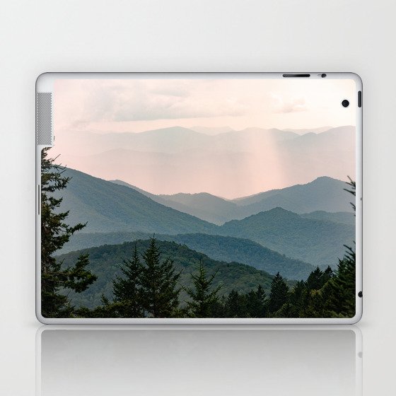 Smoky Mountain Pastel Sunset Laptop & iPad Skin