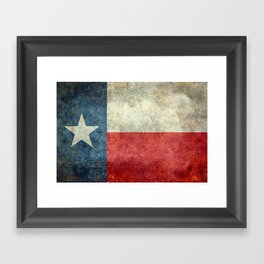Flag of Texas the Lone Star State Framed Art Print