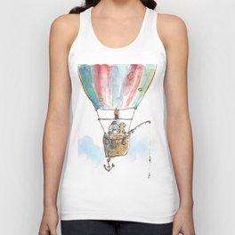 "Brothers in Paws" (2 Dogs, 1 balloon, 1000 clouds) Tank Top