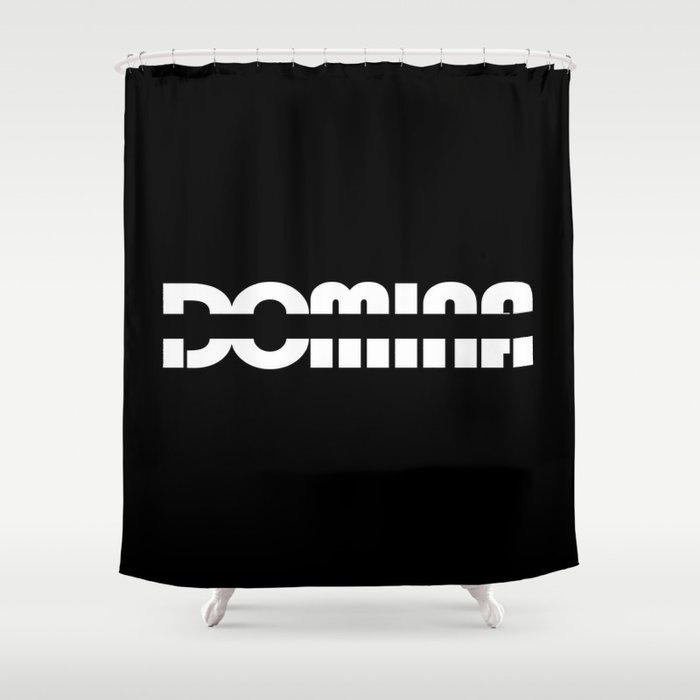 Domina bdsm word Shower Curtain