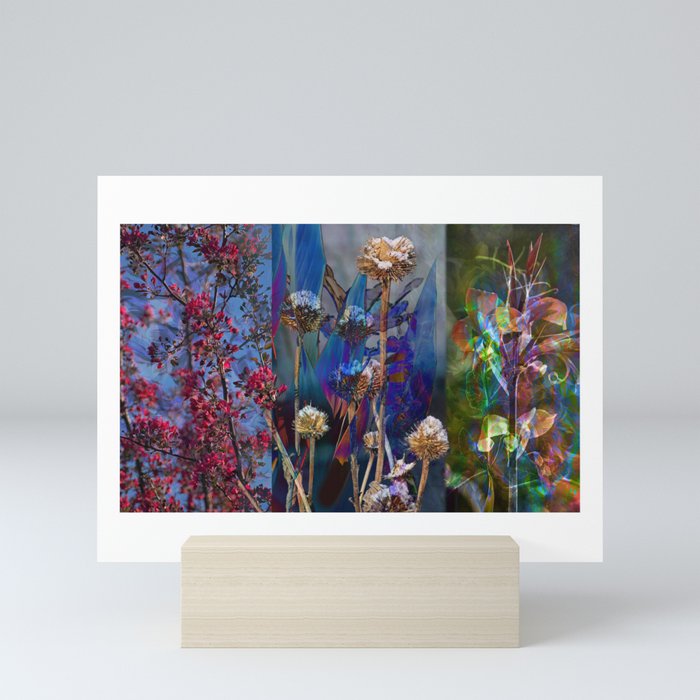 Spring Returns With Persephone Garden Collage Mini Art Print
