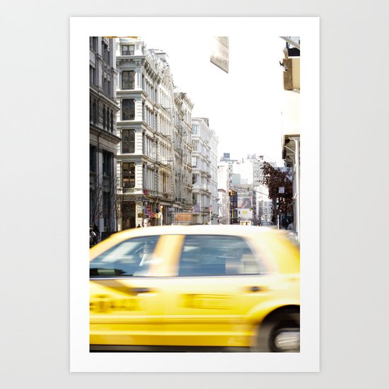 Yellow Cab Art Print