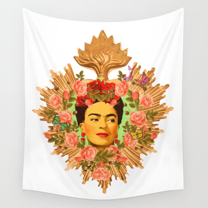 Frida Kahlo Shabby Chic Wall Tapestry