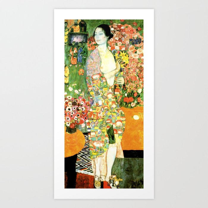 Gustav Klimt : The Dancer aka Die Tänzerin Art Print