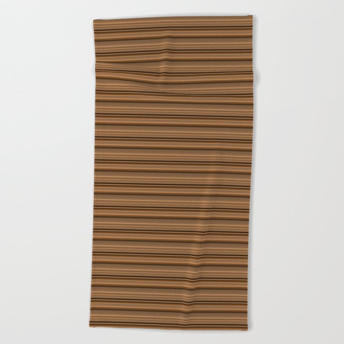 Bronze Tone Stripe Beach Towel