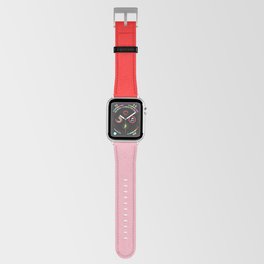 Watermelon Red & Peach Pink Color Block  Apple Watch Band