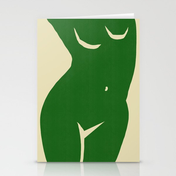 Summer body in green Stationery Cards