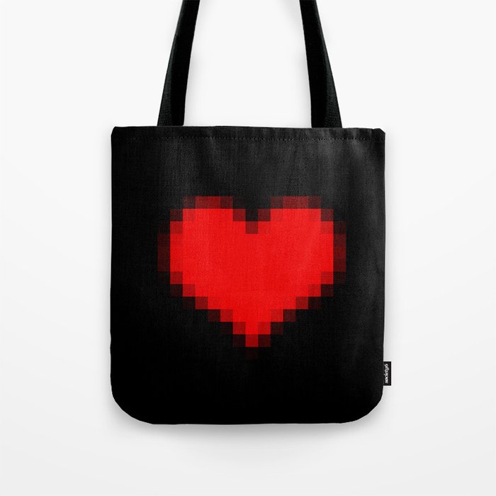 Pixel Heart Tote Bag