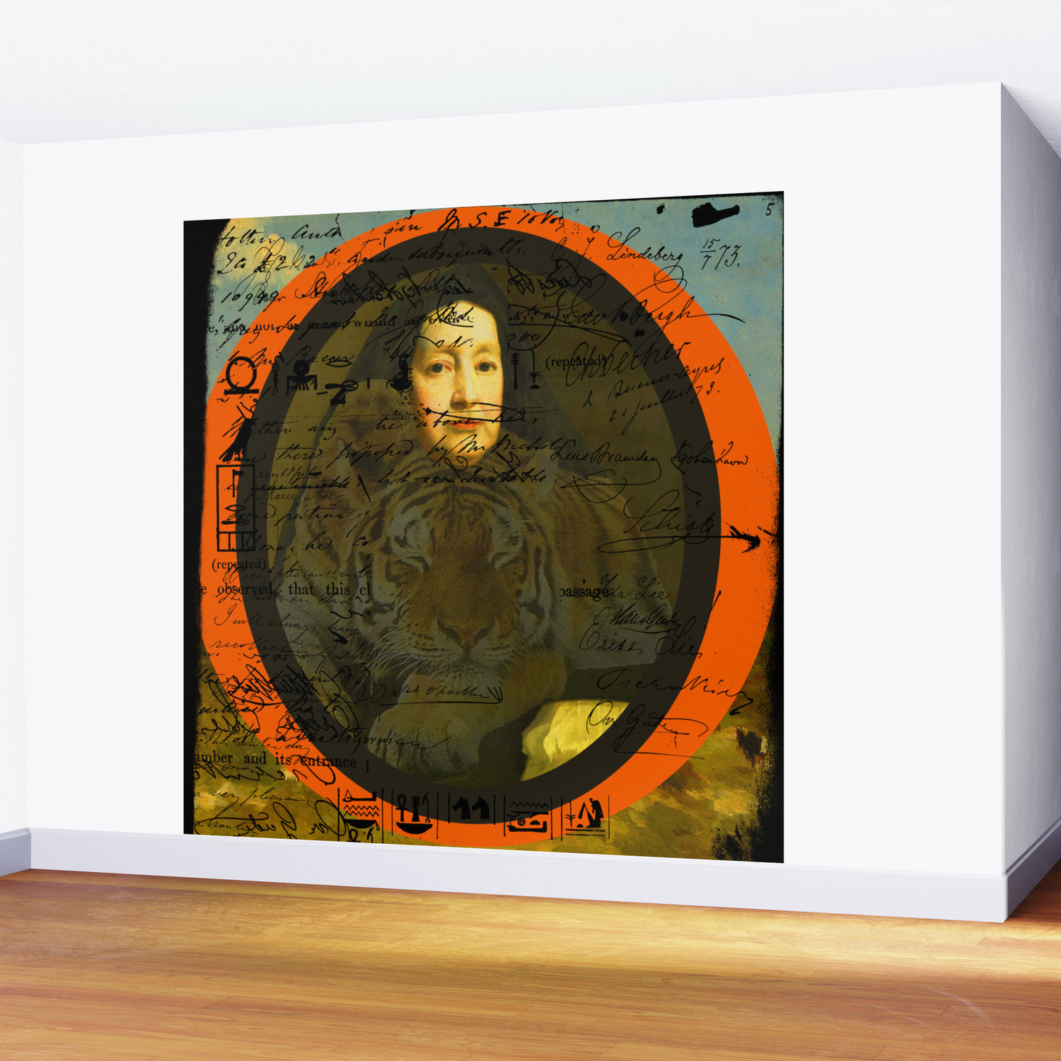 Old Woman Sleeping Tiger Ii Wall Mural By Bonesandballoons Society6
