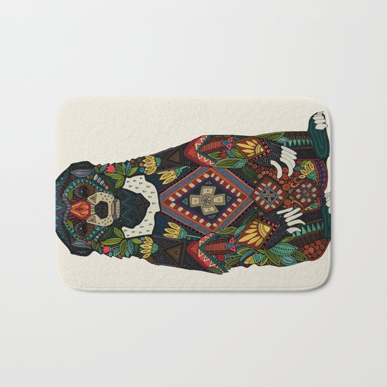 sun bear almond Bath Mat