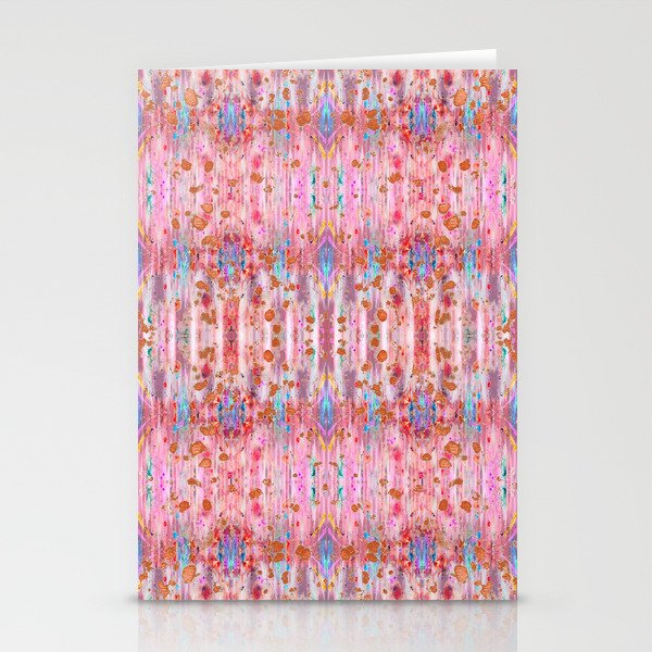 Pretty In Pink Ikat Stationery Cards