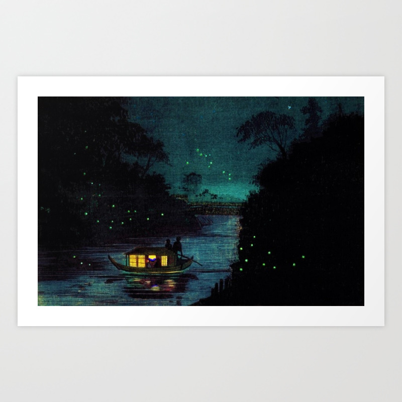 Fireflies At Ochanomizu Along The River By Kobayashi Kiyochika Art Print By Jeanpaulferro Society6 Shop for kobayashi kiyochika art from the world's greatest living artists. fireflies at ochanomizu along the river by kobayashi kiyochika art print by jeanpaulferro