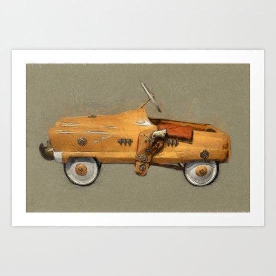 Roy Rogers Pedal Car Art Print