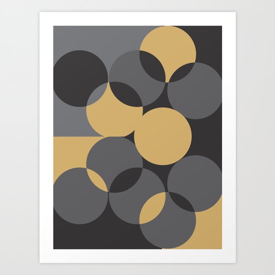 Black Gold Art Print