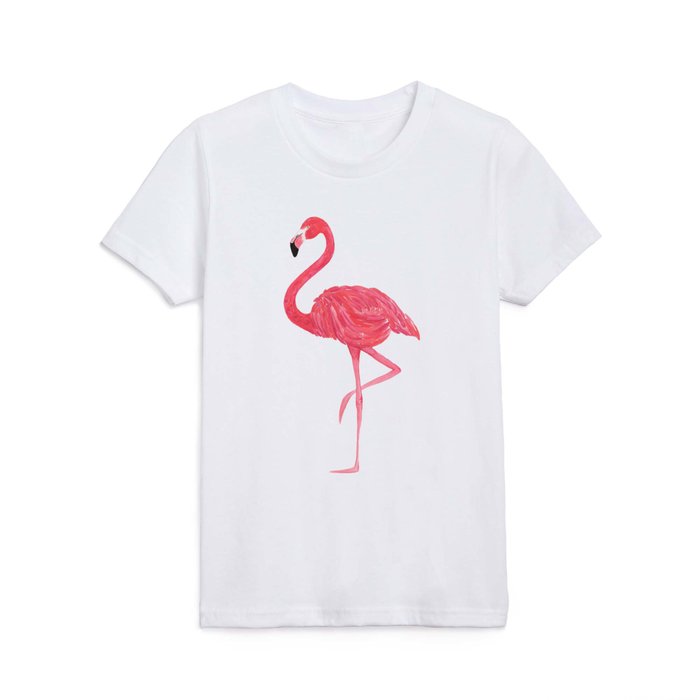 Flamingo fuchsia flap Kids T Shirt