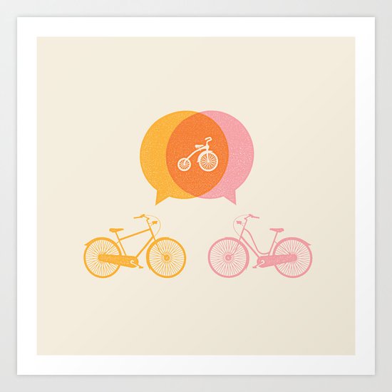 Bike Love Art Print