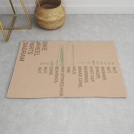 Bicycle Parts Rugs for Any Room or Decor Style | Society6