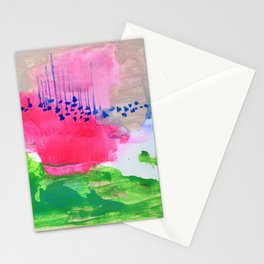 pinks in acrylic N.o 2 Stationery Card